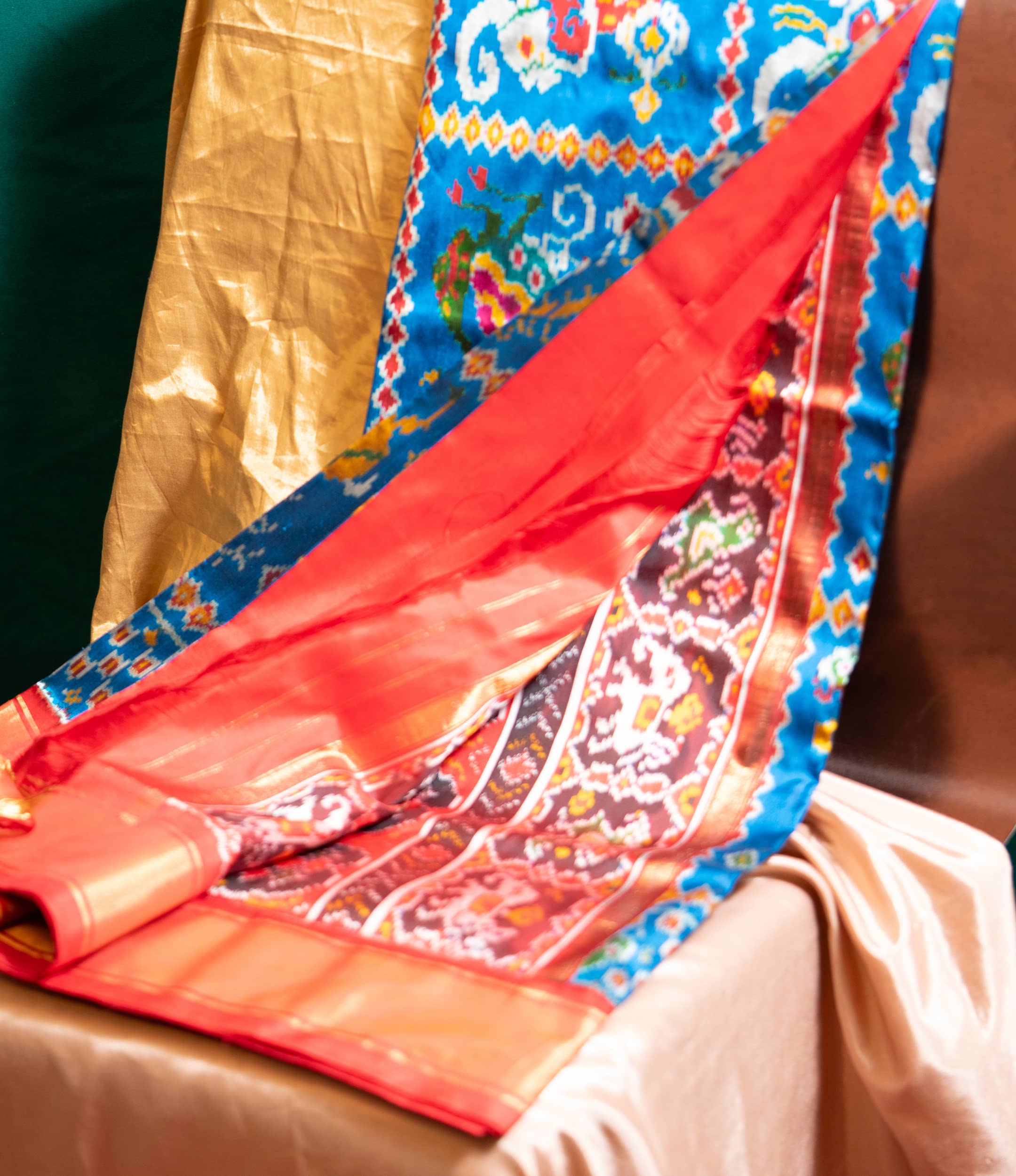 Sheer Organza and Tissue saree — lightweight handwoven drape